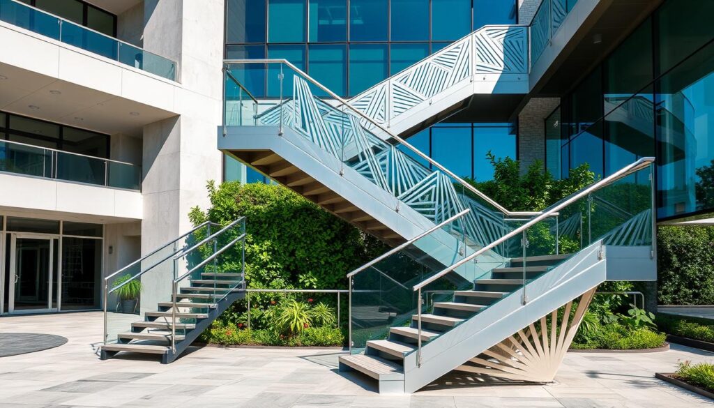 Popular Types of Metal Stairs for Outdoor Use